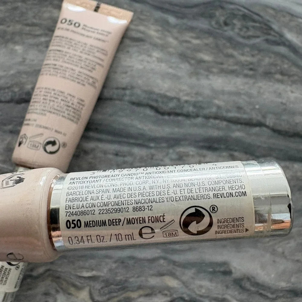 2pk Revlon PhotoReady Candid Antioxidant Concealer 050 Medium Deep 0.34oz New